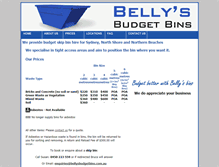 Tablet Screenshot of bellysbudgetbins.com.au